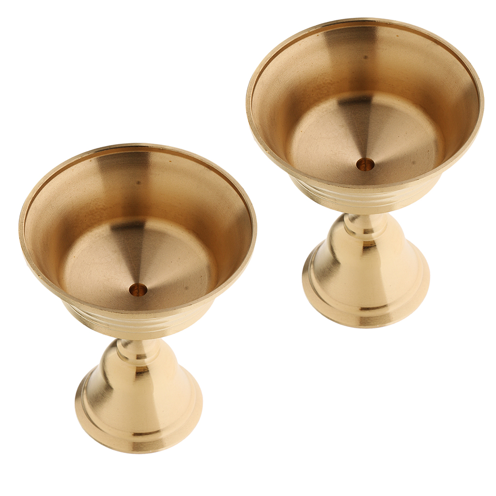 Candle Oil Supplies - 2-Piece Set, Ghee Lamp Holder Candle