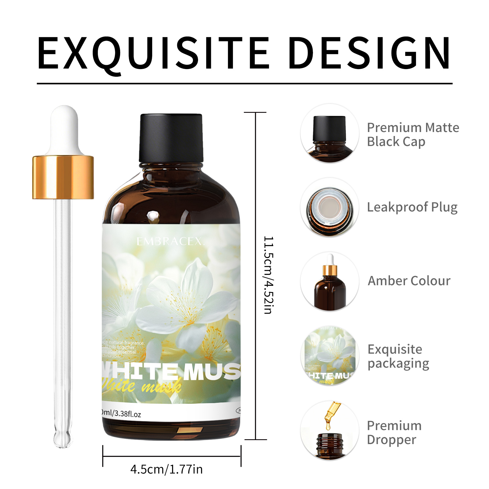 100ml White Musk Natural Plant - Candle Oil Supplies บทวิจารณ์และราคา