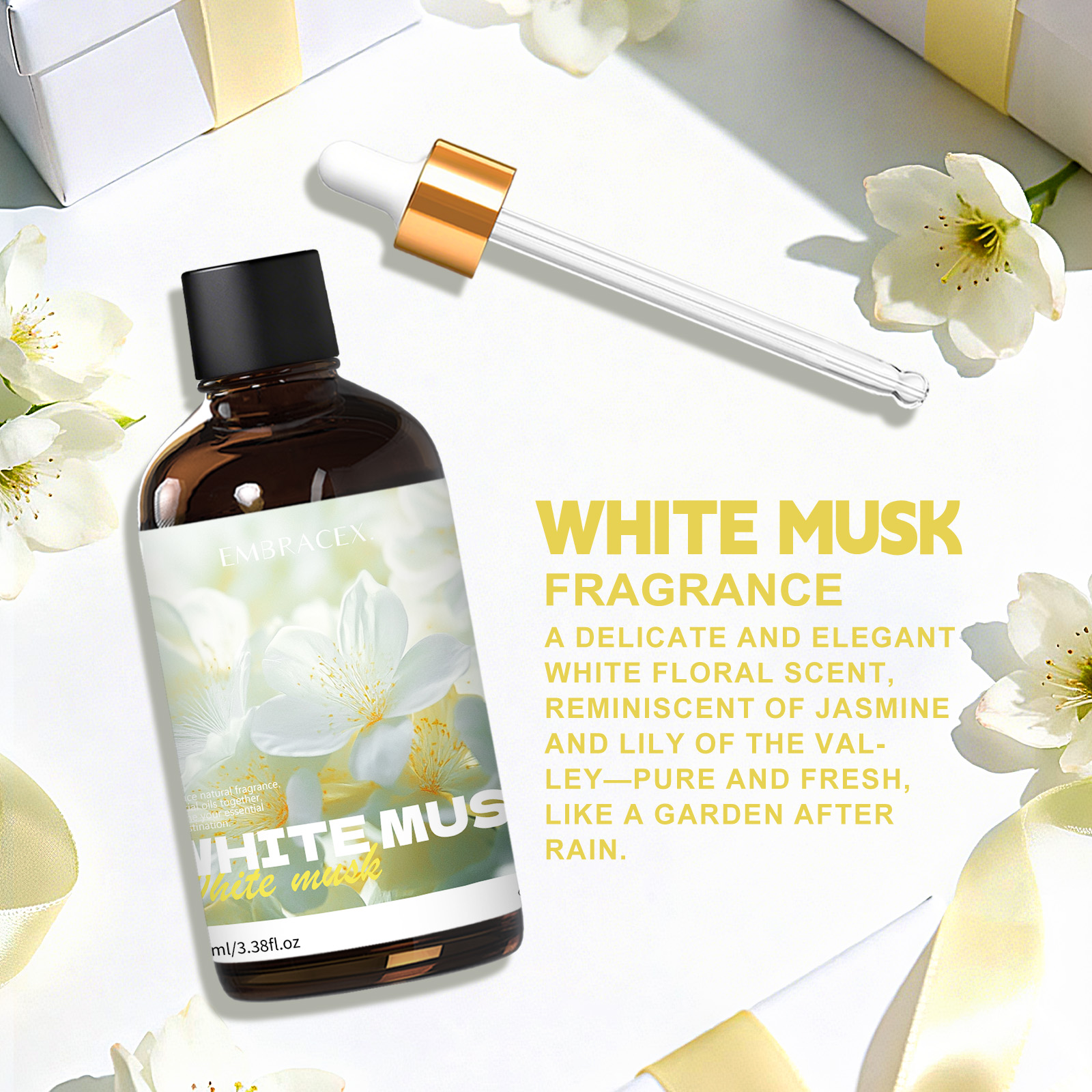 100ml White Musk Natural Plant - Candle Oil Supplies บทวิจารณ์และราคา