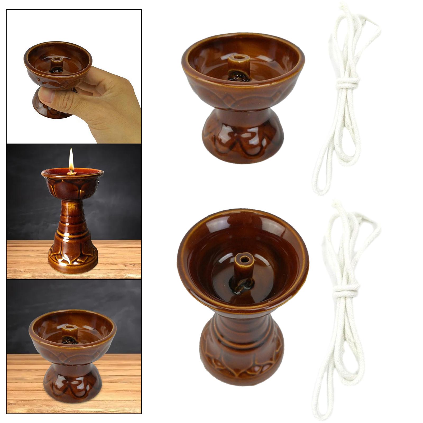 Butter Lamp Holder Oil Candle  - Candle Oil Supplies บทวิจารณ์และราคา