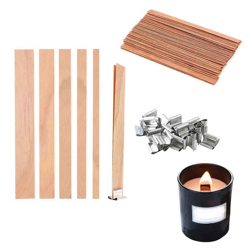 30/50pcs Wooden Candle Wick Se - Candle Making Supplies Jars บทวิจารณ์และราคา