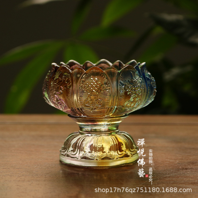 Glass Wealth Lotus Eight Auspi - Candle Oil Supplies บทวิจารณ์และราคา