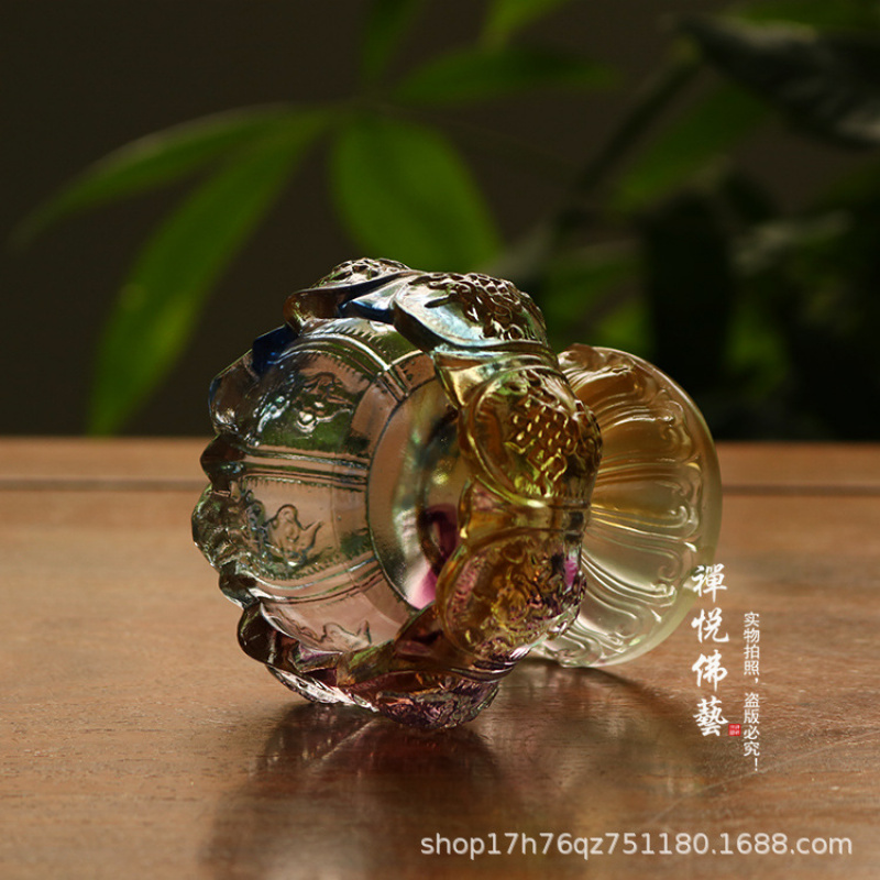 Glass Wealth Lotus Eight Auspi - Candle Oil Supplies บทวิจารณ์และราคา