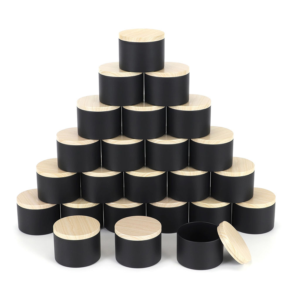 24pcs 4oz Black Candle Jars ,R - Candle Making Supplies Jars บทวิจารณ์และราคา