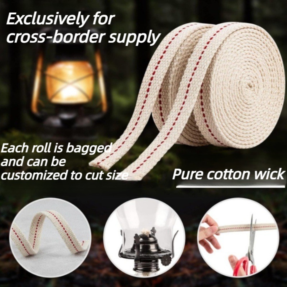 Flat Braided Cotton Candle Wic - Candle Oil Supplies บทวิจารณ์และราคา