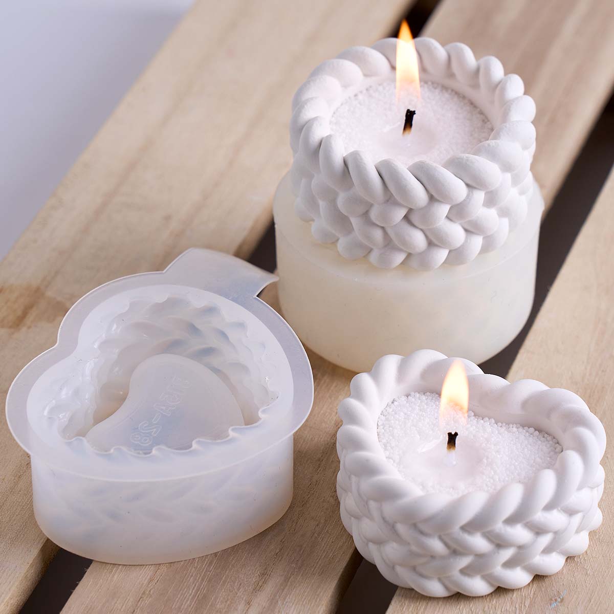 Mini Weaving Shape Candle Jar  - Candle Making Supplies Jars บทวิจารณ์และราคา