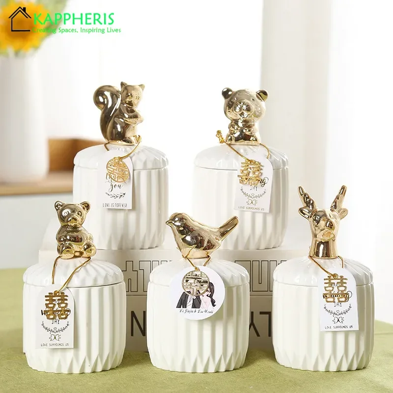 White Ceramic Candle Jars for  - Candle Making Supplies Jars บทวิจารณ์และราคา