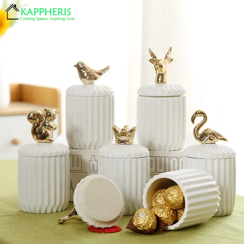White Ceramic Candle Jars for  - Candle Making Supplies Jars บทวิจารณ์และราคา