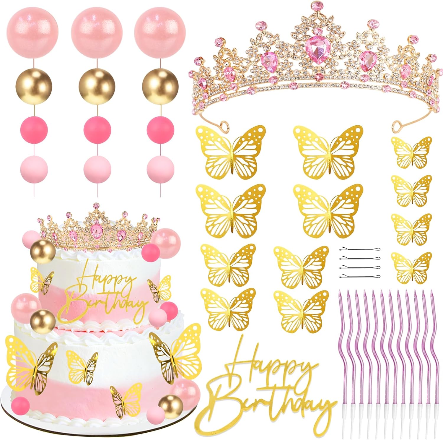 Crown Cake Topper, Corona Para - Candle. Queen บทวิจารณ์และราคา