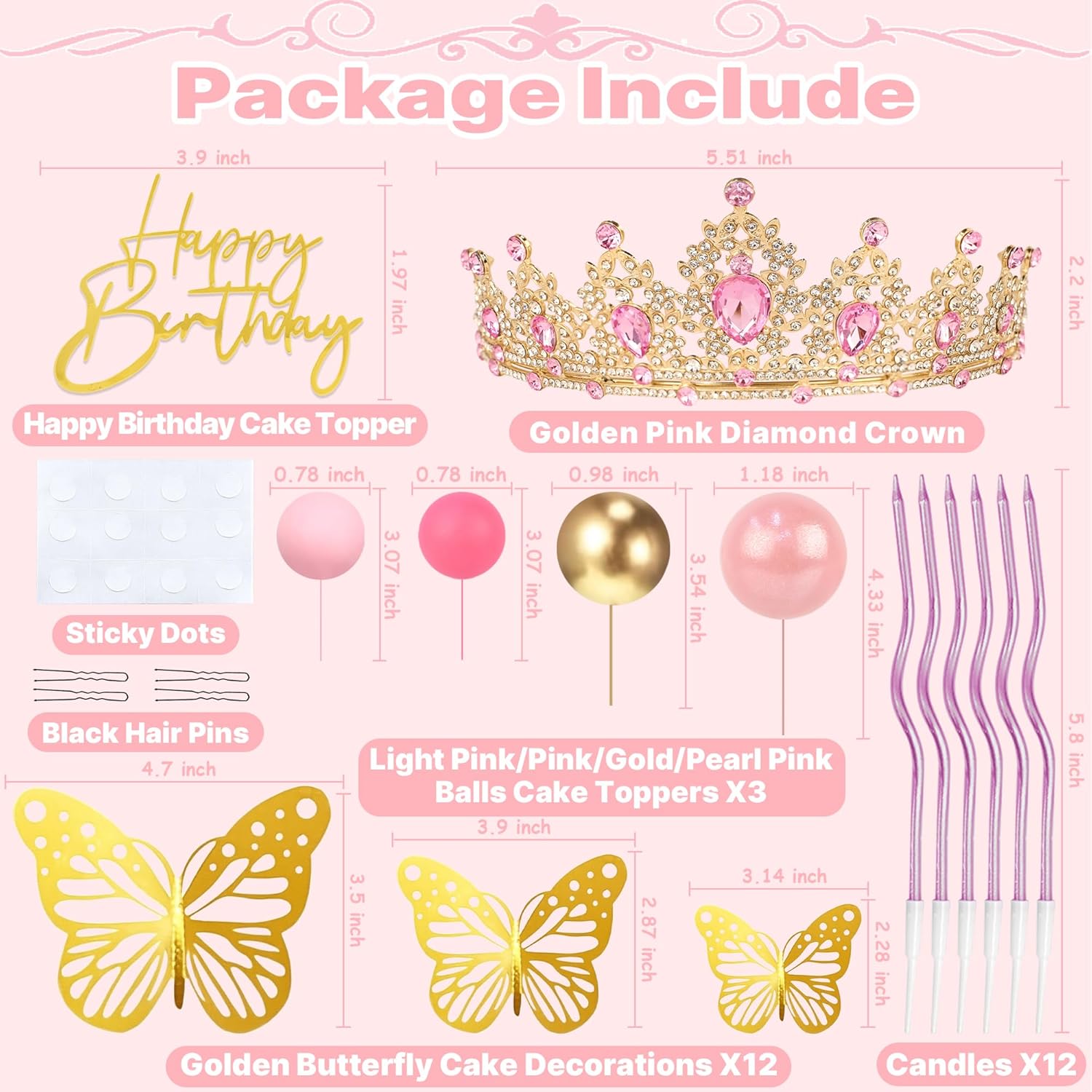 Crown Cake Topper, Corona Para - Candle. Queen บทวิจารณ์และราคา