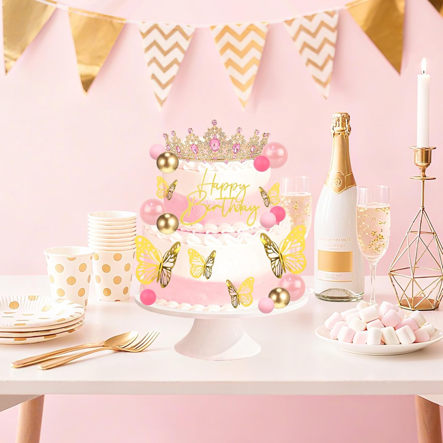 Crown Cake Topper, Corona Para - Candle. Queen บทวิจารณ์และราคา