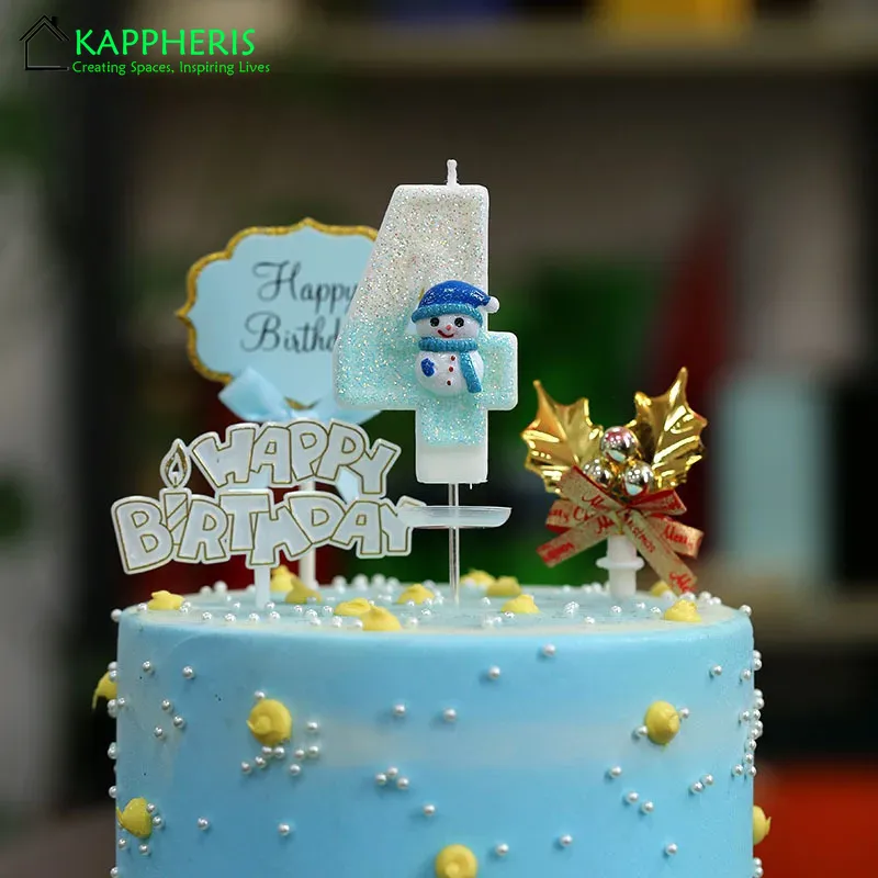 Snowman Birthday Candle for Ca - Candle. Queen บทวิจารณ์และราคา