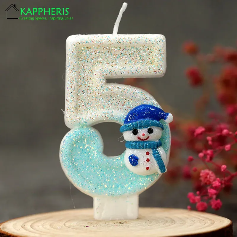 Snowman Birthday Candle for Ca - Candle. Queen บทวิจารณ์และราคา