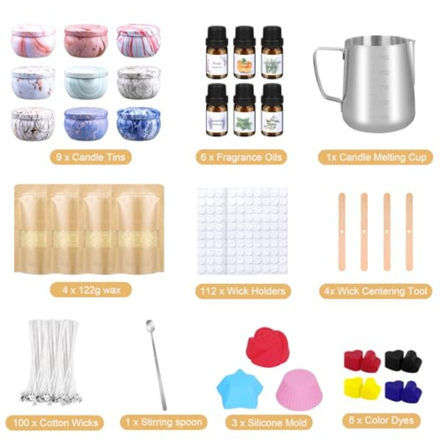 Candle Making Kits for Adults, - Candle Making Supplies Jars บทวิจารณ์และราคา