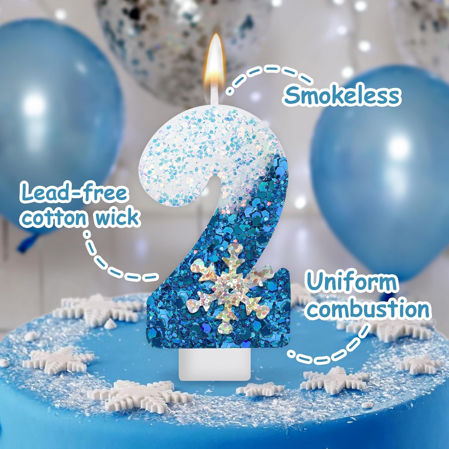 Frozen Birthday Candle Snow Qu - Candle. Queen บทวิจารณ์และราคา