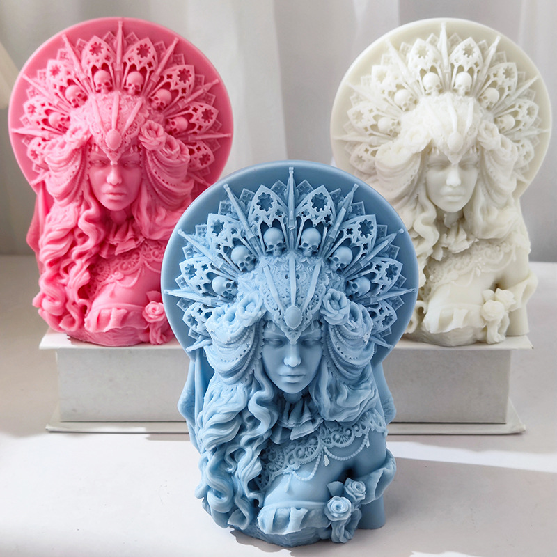 DIY Half body skull head queen - Candle. Queen บทวิจารณ์และราคา