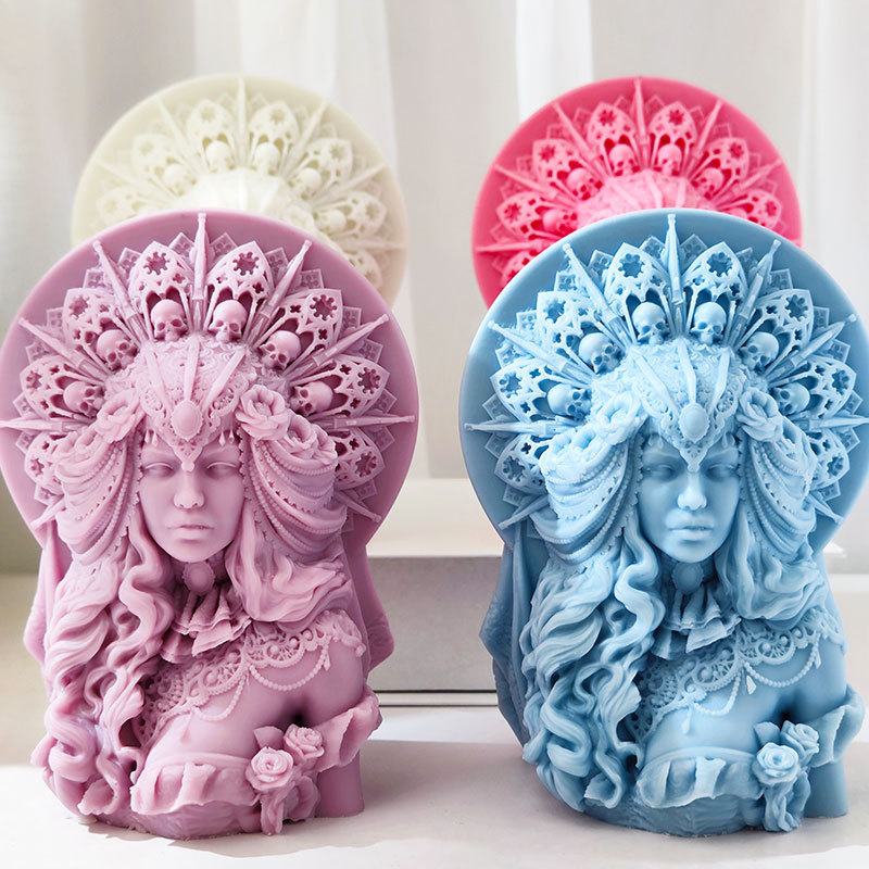 DIY Half body skull head queen - Candle. Queen บทวิจารณ์และราคา