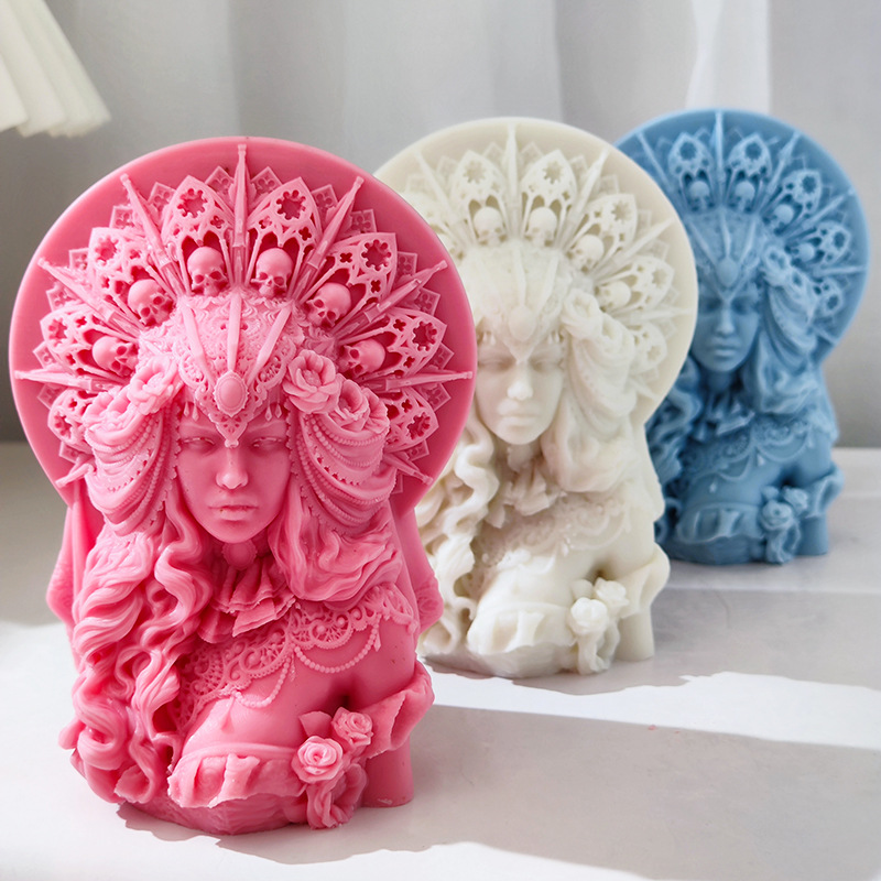 DIY Half body skull head queen - Candle. Queen บทวิจารณ์และราคา