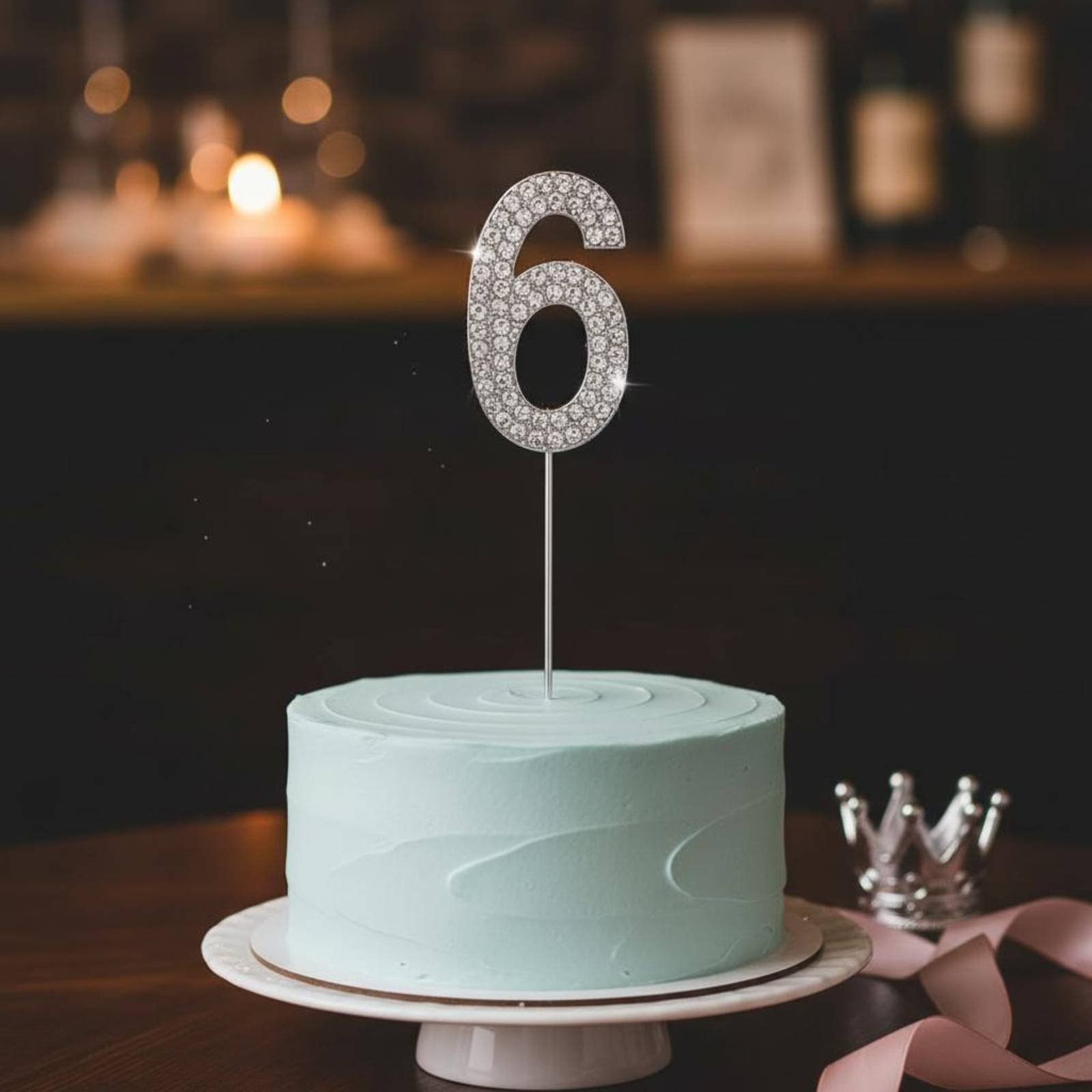 Crystal Crown Cake Topper Spar - Candle. Queen บทวิจารณ์และราคา