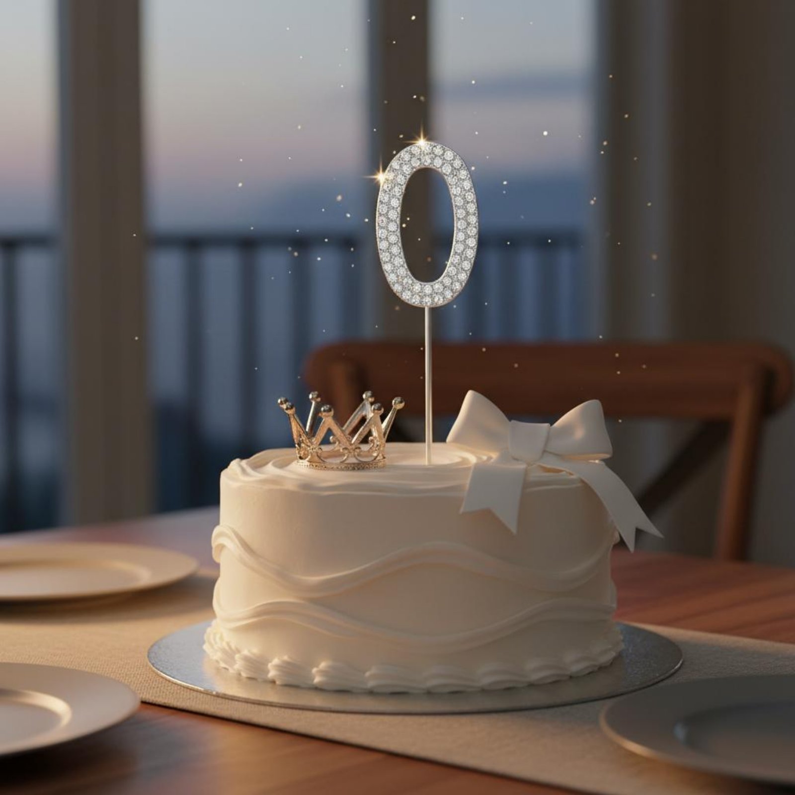 Crystal Crown Cake Topper Spar - Candle. Queen บทวิจารณ์และราคา