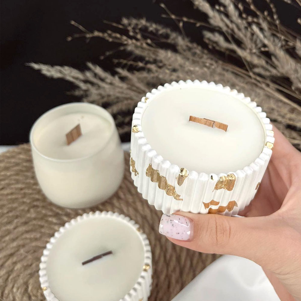 Concrete Candle Jar Silicone M - Candle Making Supplies Jars บทวิจารณ์และราคา
