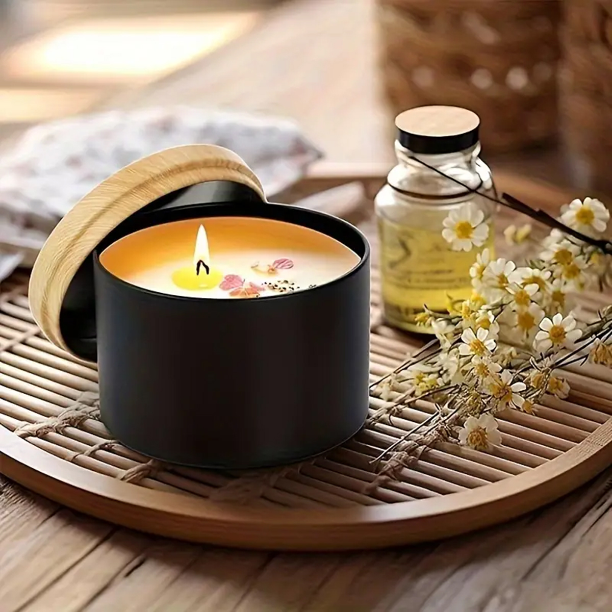 12pcs 4oz Candle Tins With Lid - Candle Making Supplies Jars บทวิจารณ์และราคา
