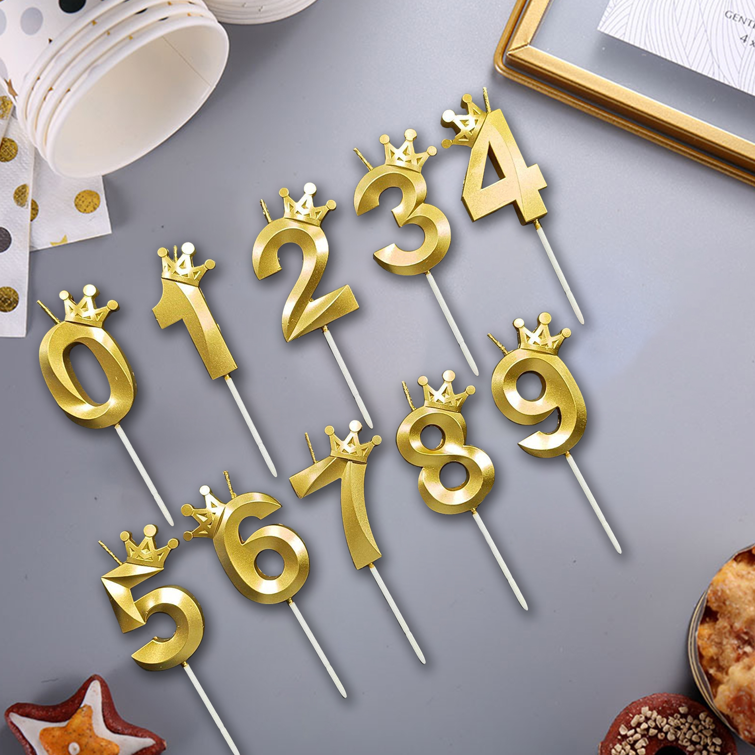0-9 Number Party DIY Decoratio - Candle. Queen บทวิจารณ์และราคา