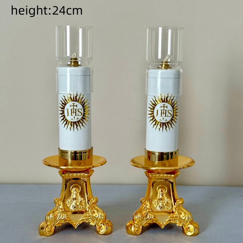 Catholic Oil Lamp Candle Stick - Candle Oil Supplies บทวิจารณ์และราคา