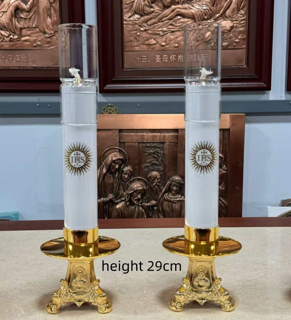 Catholic Oil Lamp Candle Stick - Candle Oil Supplies บทวิจารณ์และราคา