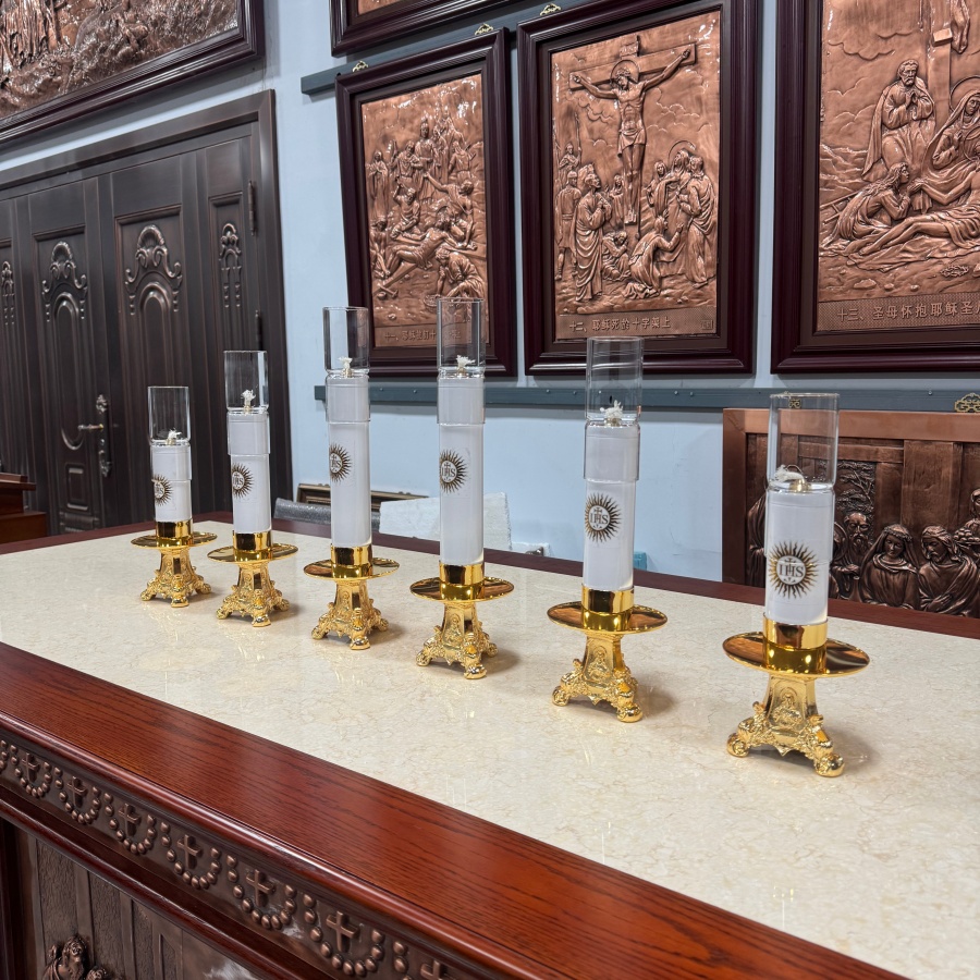 Catholic Oil Lamp Candle Stick - Candle Oil Supplies บทวิจารณ์และราคา