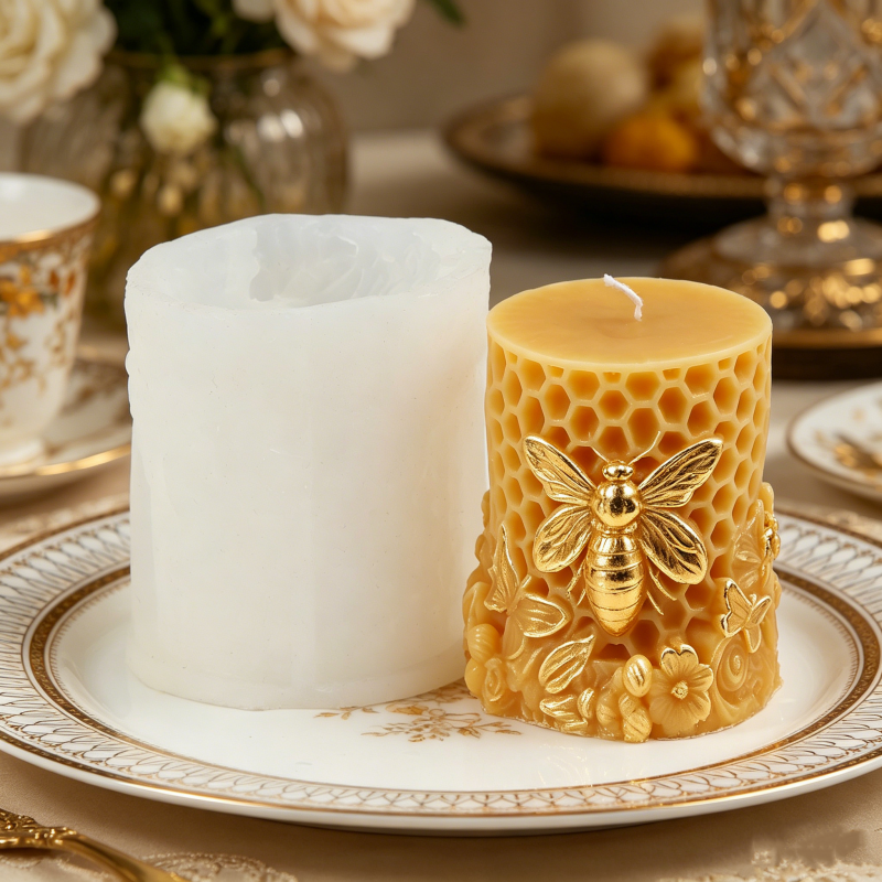 3D Bee & Honeycomb Silicone Ca - Candle. Queen บทวิจารณ์และราคา