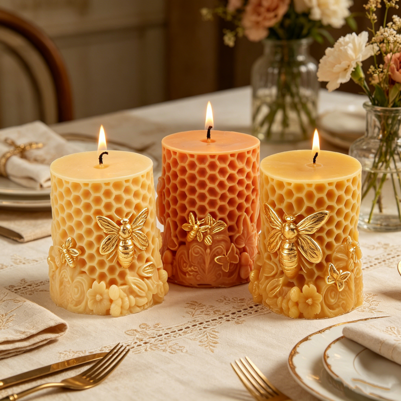3D Bee & Honeycomb Silicone Ca - Candle. Queen บทวิจารณ์และราคา