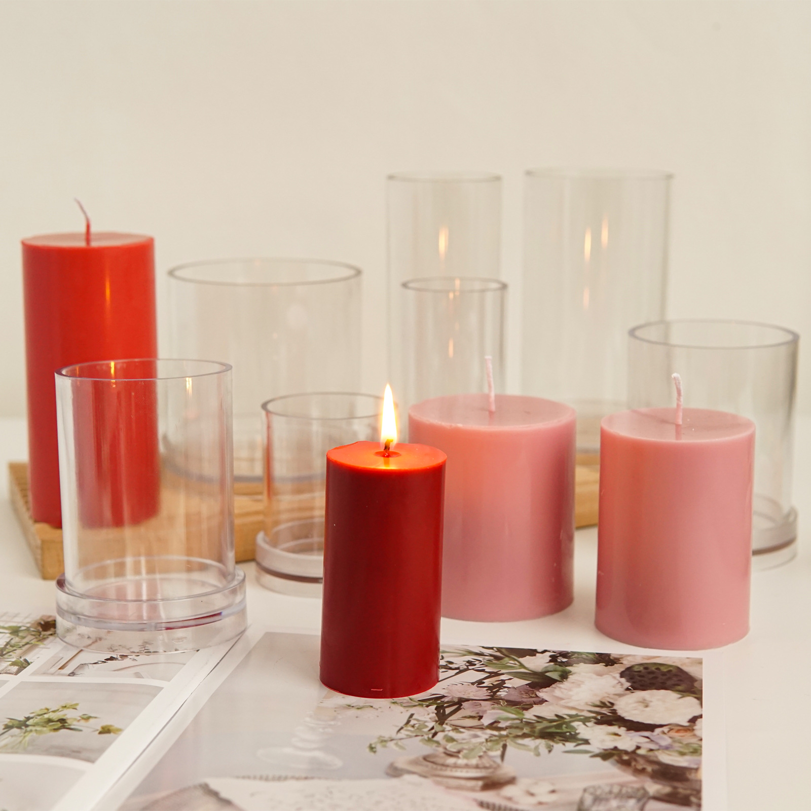 Various 3D Cylindrical Candle  - Candle Making Supplies Jars บทวิจารณ์และราคา