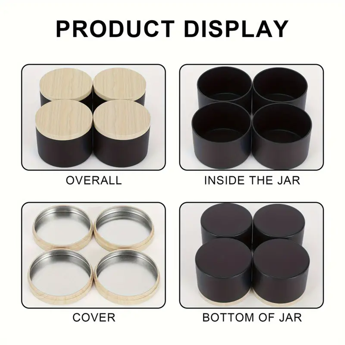 12pcs 4oz Candle Tins With Lid - Candle Making Supplies Jars บทวิจารณ์และราคา