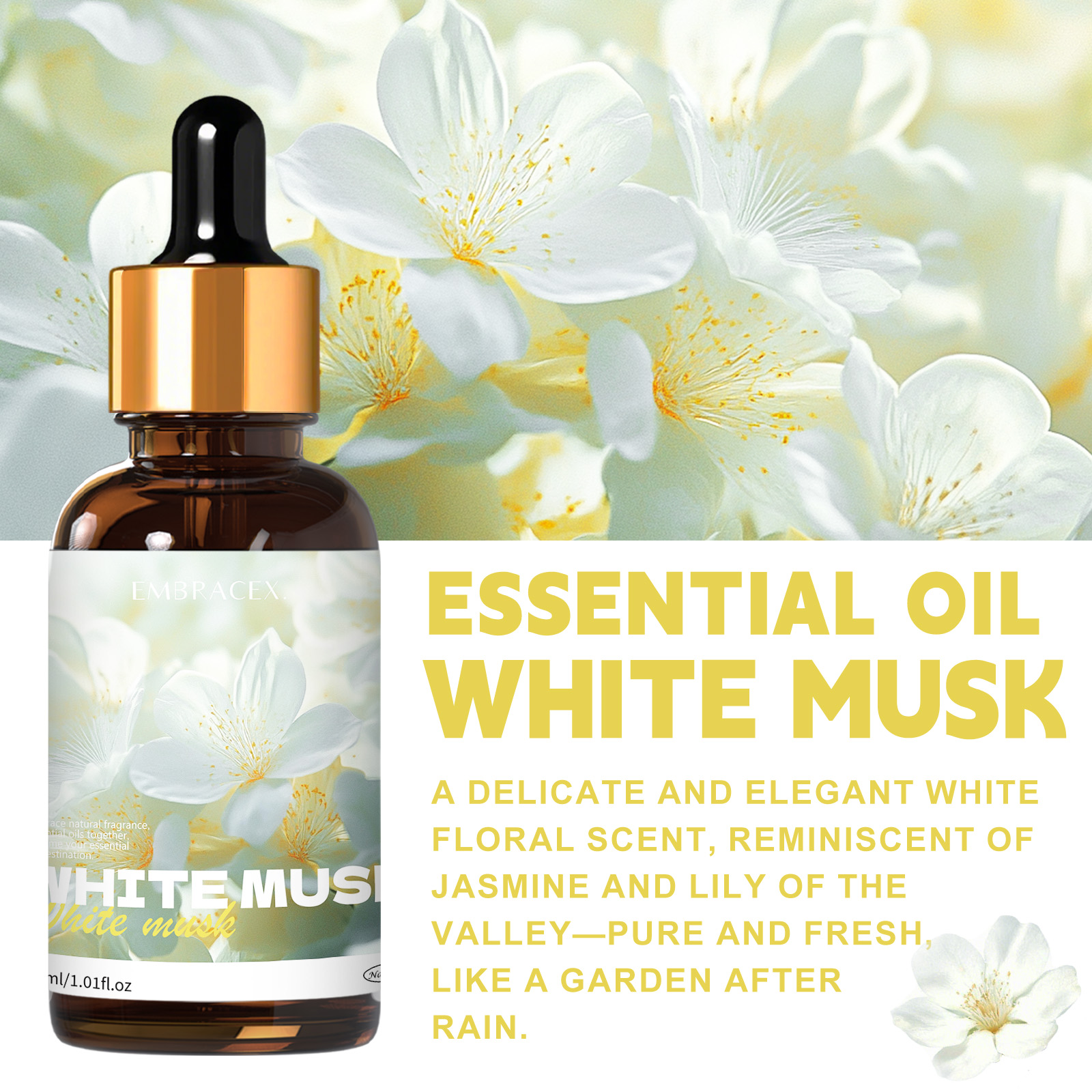 30ml White Musk Essential Oil  - Candle Oil Supplies บทวิจารณ์และราคา